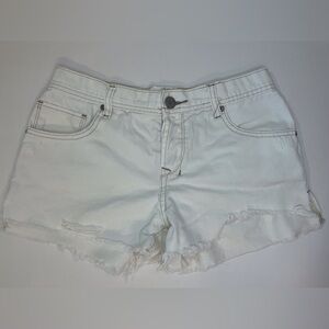 Free People Women’s White Jean Shorts‎ Size 27